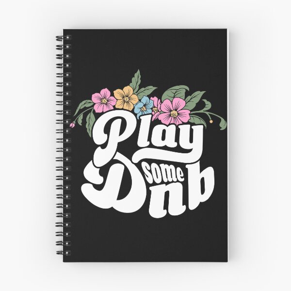 Item preview, DRUM AND BASS - Play Some Floral (White) designed and sold by Discothreadz.