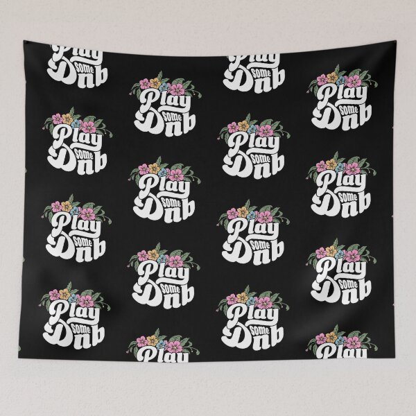 Item preview, DRUM AND BASS - Play Some Floral (White) designed and sold by Discothreadz.
