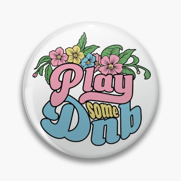 Item preview, DRUM AND BASS - Play Some Floral (Pink)  designed and sold by Discothreadz.