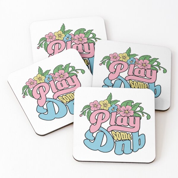 Item preview, DRUM AND BASS - Play Some Floral (Pink)  designed and sold by Discothreadz.
