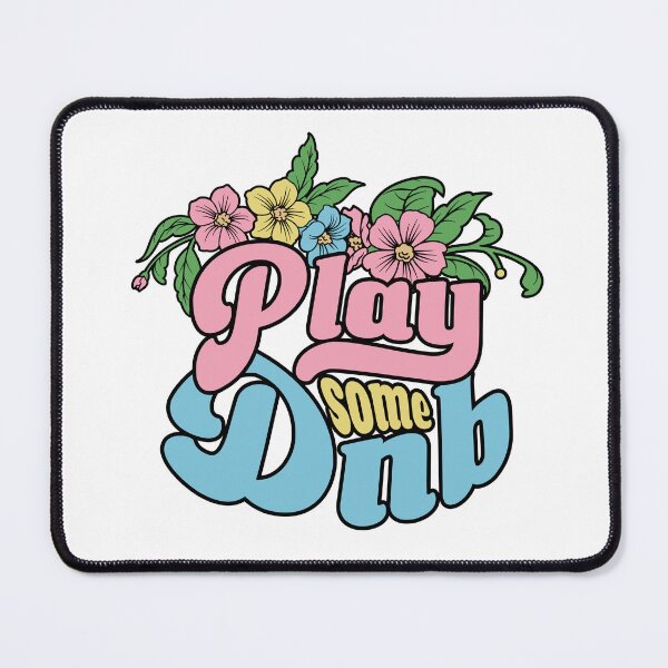 Item preview, DRUM AND BASS - Play Some Floral (Pink) designed and sold by Discothreadz.