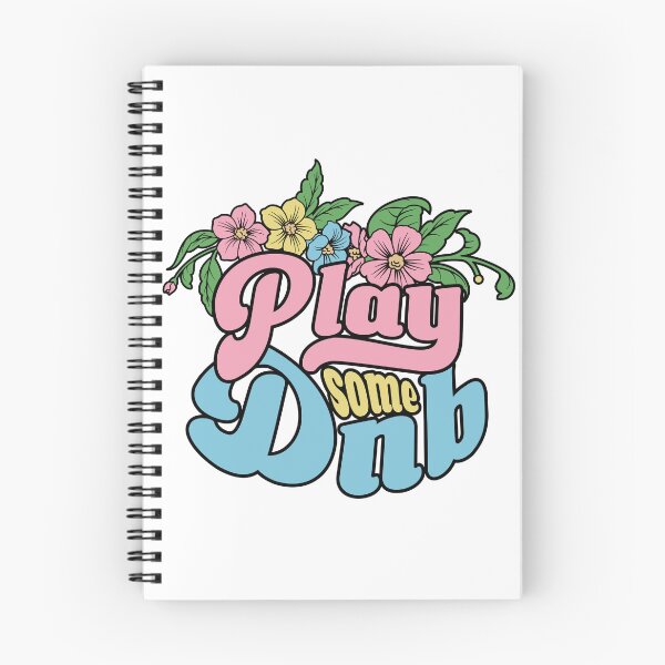 Item preview, DRUM AND BASS - Play Some Floral (Pink)  designed and sold by Discothreadz.