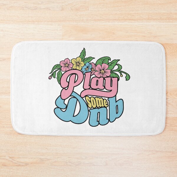 Item preview, DRUM AND BASS - Play Some Floral (Pink)  designed and sold by Discothreadz.