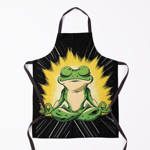 Item preview, Zen Frog Meditation Super Saiyan Glow Art designed and sold by RamyGallery.