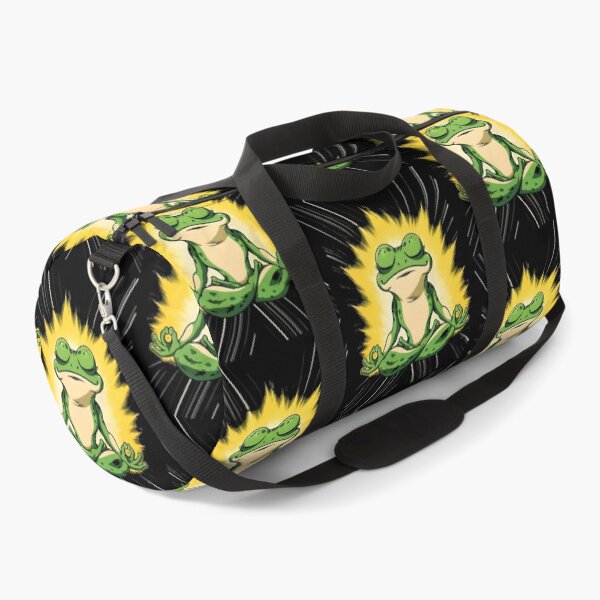 Item preview, Zen Frog Meditation Super Saiyan Glow Art designed and sold by RamyGallery.