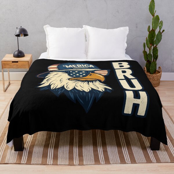 Item preview, Funny Merica Bruh Bald Eagle 4th of July Mens designed and sold by KroghDs.