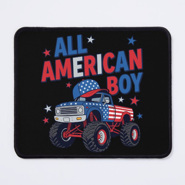 Item preview, All American Boy 4th of July Monster Truck Kids designed and sold by KroghDs.
