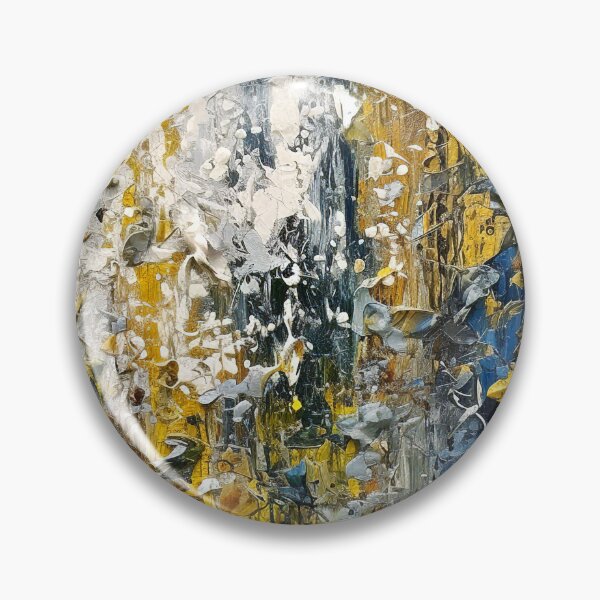 Item preview, Abstract Impressionist Blue, Golden, And Cream Digital Painting designed and sold by DEC02.
