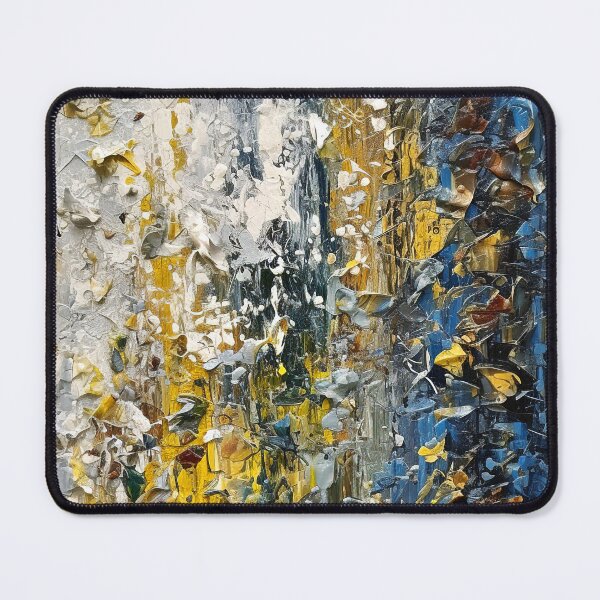 Item preview, Abstract Impressionist Blue, Golden, And Cream Digital Painting designed and sold by DEC02.