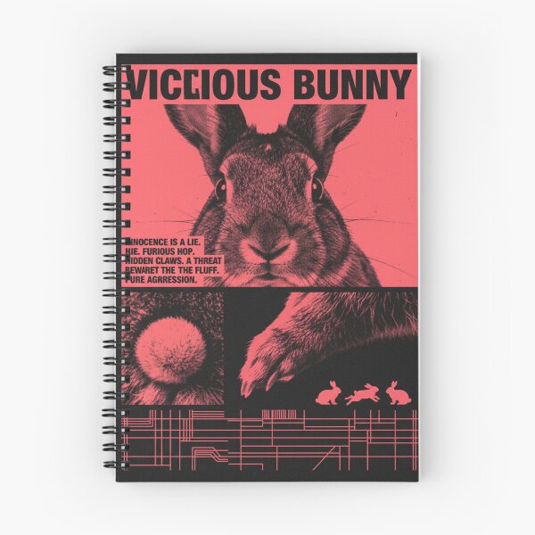 Item preview, Vicious Retro Futuristic Rabbit designed and sold by HeyHas.