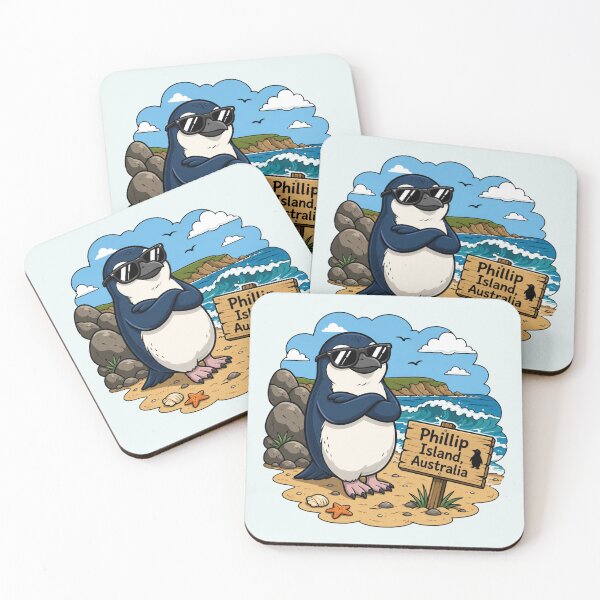 Item preview, Phillip Island, Australia - Cool Penguin designed and sold by Myra365Art.