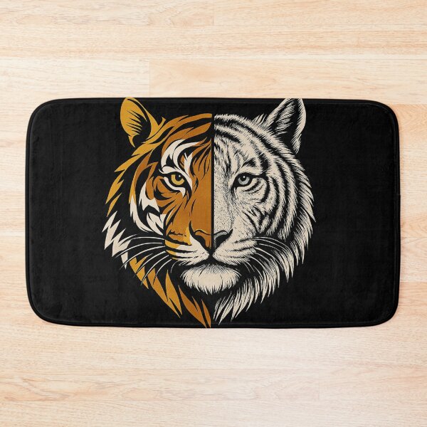Item preview, Dual Nature Tiger Graphic Fierce Wild Animal Tee designed and sold by Negisandeep studio.
