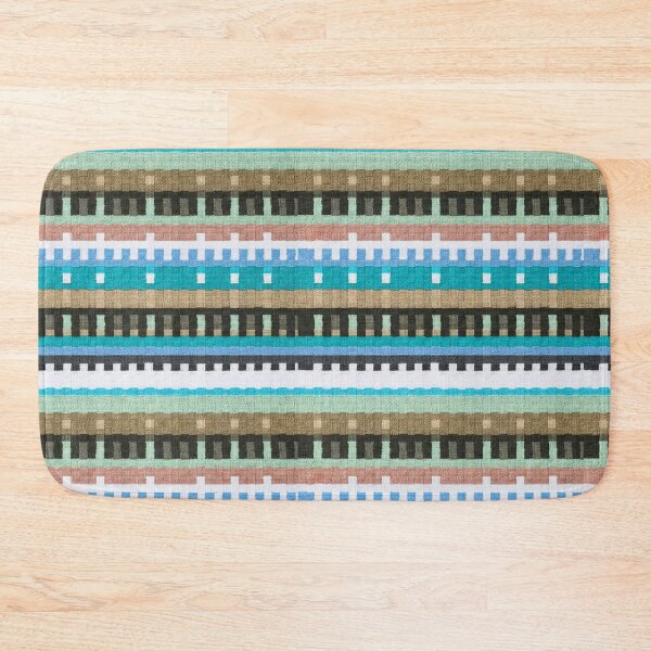 Item preview, Colorful Woven Stripe Pattern Rug Texture – Modern Geometric Textile Design designed and sold by Timegraf.
