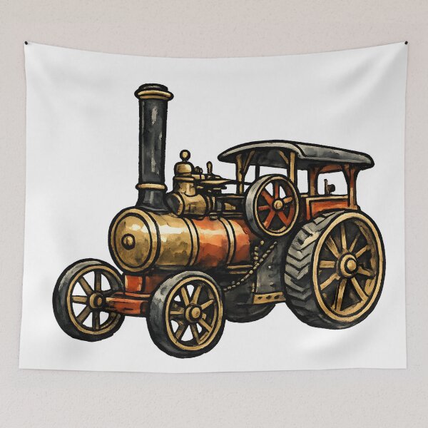 Item preview, Vintage Stream Tractor  designed and sold by GraphicsClub.