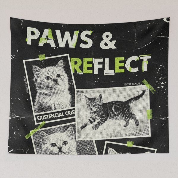 Item preview, Grunge Collage of Indie Kittens designed and sold by HeyHas.