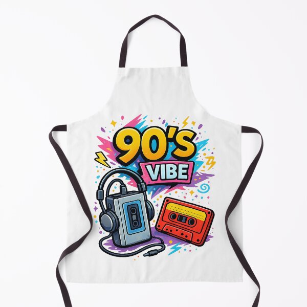 Item preview, Retro 90s Music Vibe Illustration with Cassette and Headphones designed and sold by StormVape.