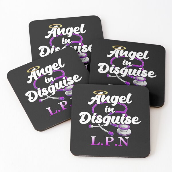 Item preview, ANGEL IN DISGUISE LPN designed and sold by VISUAL VORTEX GRAPHICS NO AI ART JUST REAL GRAPHIC DESIGN.