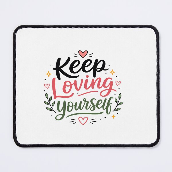 Item preview, Keep Loving Yourself Typography | Self Love Motivational Quote | Positive Affirmation Design designed and sold by Lovestickerco.