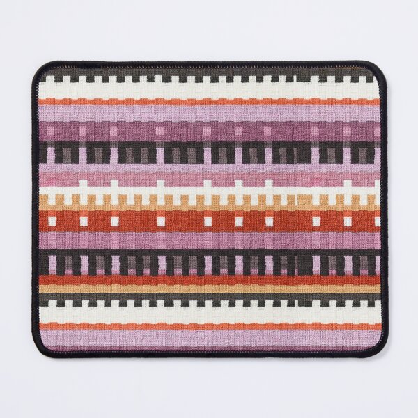 Item preview, Colorful Woven Stripe Pattern Rug Texture – Modern Geometric Textile Design designed and sold by Timegraf.