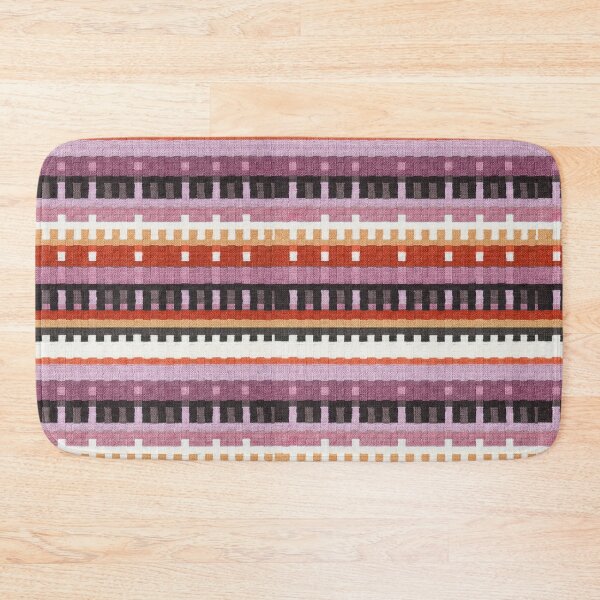 Item preview, Colorful Woven Stripe Pattern Rug Texture – Modern Geometric Textile Design designed and sold by Timegraf.