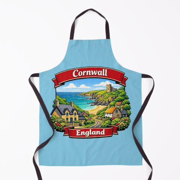 Item preview, Cornwall, England - Cliffs & Seaside Village designed and sold by Myra365Art.