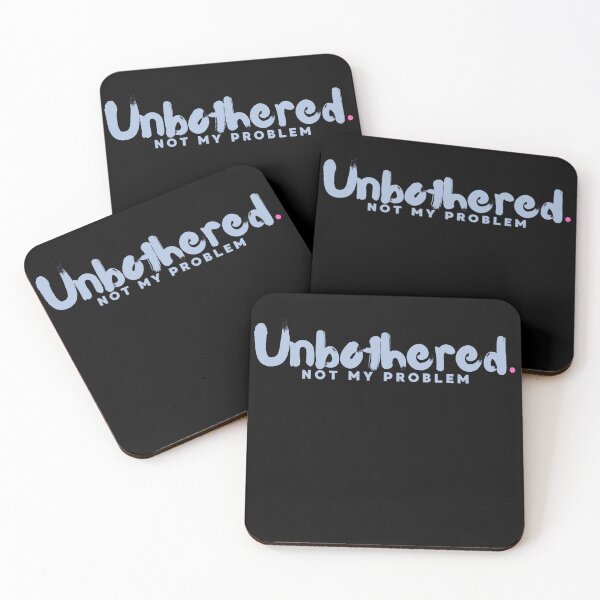 Item preview, Unbothered Not My Problem Minimal Tee designed and sold by StoryInCode.