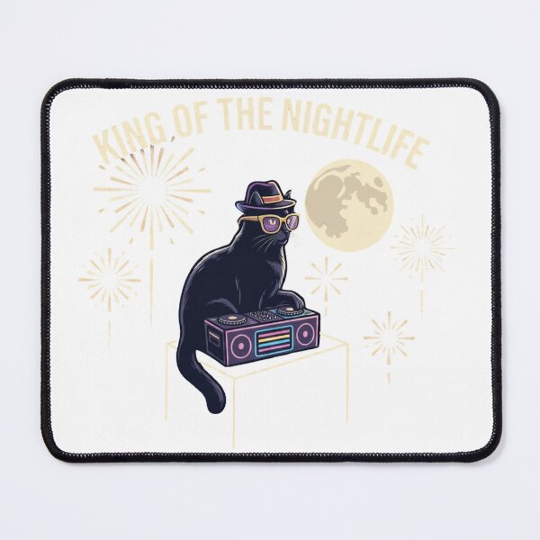 Item preview, DJ Cat Funny Party Kitten designed and sold by EmporiumRoots.