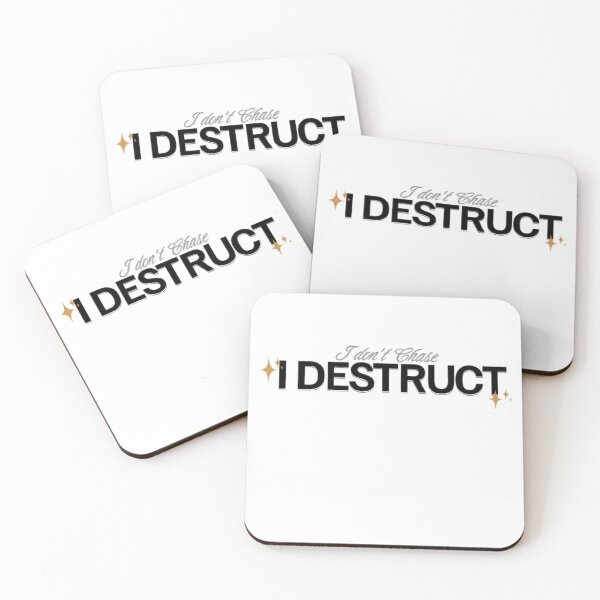 Item preview, I Don't Chase I Destruct Funny Bold Woman Quote designed and sold by kaycurates.