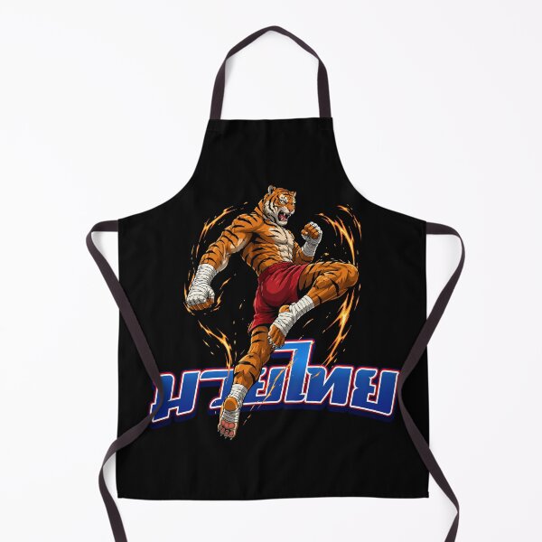 Item preview, Powerful Tiger Muay Thai Fighter Performing Flying Knee Strike designed and sold by Tong4130.