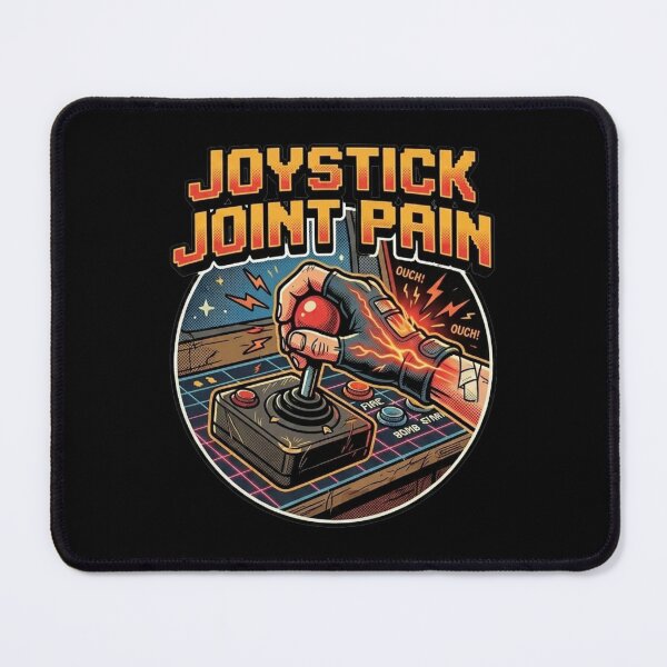 Item preview, Joystick Joint Pain Retro Gamer Funny Arcade Gaming T Shirt Design designed and sold by GeekStop.