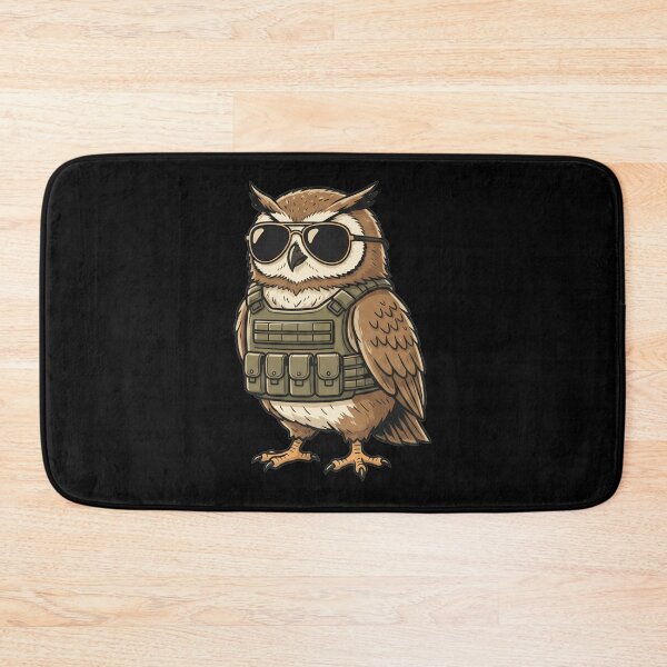 Item preview, Tactical Owl Wearing Aviator Sunglasses Military Vest designed and sold by k3rstman1.