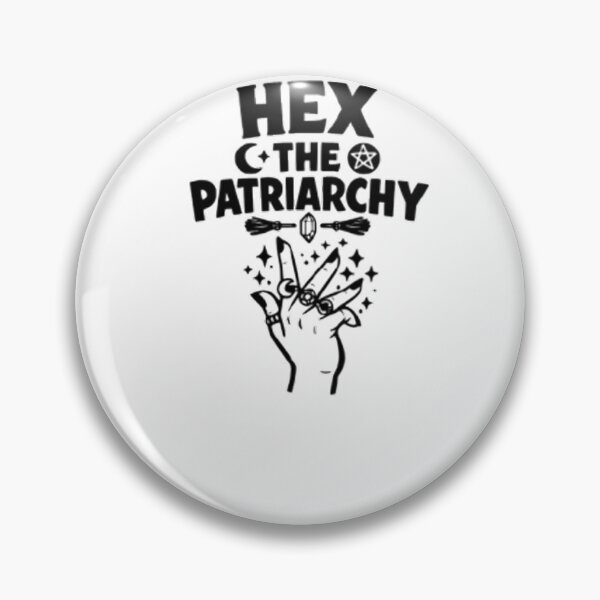 Item preview, Hex the Patriarchy Witch Hand Funny Feminist Quote designed and sold by kaycurates.
