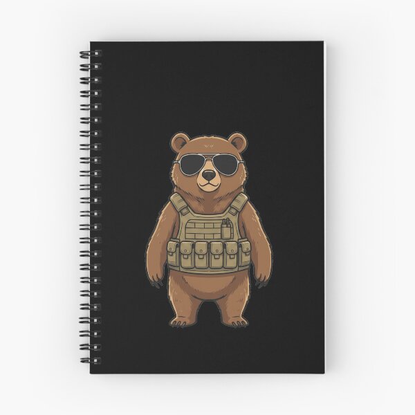 Item preview, Tactical Grizzly Bear with Sunglasses and Vest designed and sold by k3rstman1.