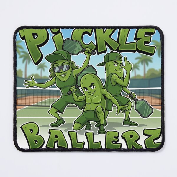 Item preview, Pickle Ballerz Funny Sports Mascot: Pickleball Team Graphic designed and sold by KabronX.