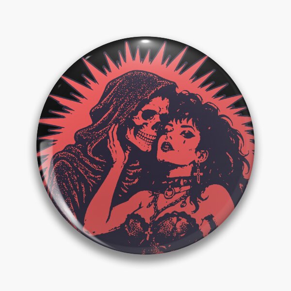 Item preview, Grim Reaper Gothic Woman Dark Romance Skull Punk Horror Art Vintage designed and sold by graphixpolash.