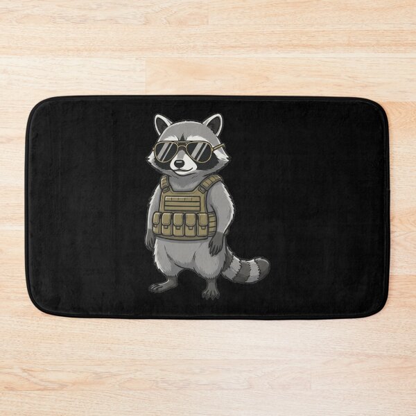 Item preview, Tactical Raccoon with Sunglasses and Vest designed and sold by k3rstman1.