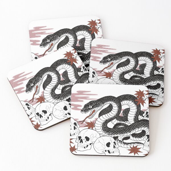 Item preview, Japanese snake designed and sold by OniricaDesign.