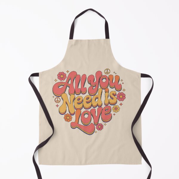 Item preview, All You Need Is Love, Retro Vintage Hippie Style designed and sold by graphic-genie.