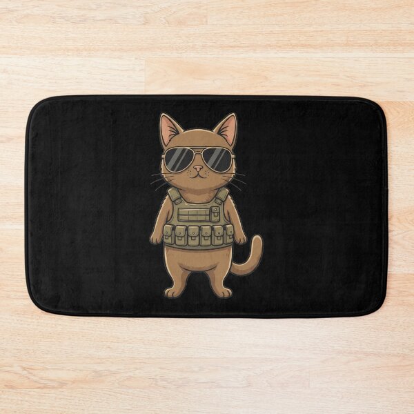 Item preview, Tactical Military Cat Wearing Aviator Sunglasses designed and sold by k3rstman1.