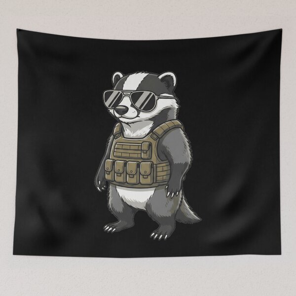 Item preview, Tactical Badger Soldier Sunglasses Military Gear designed and sold by k3rstman1.