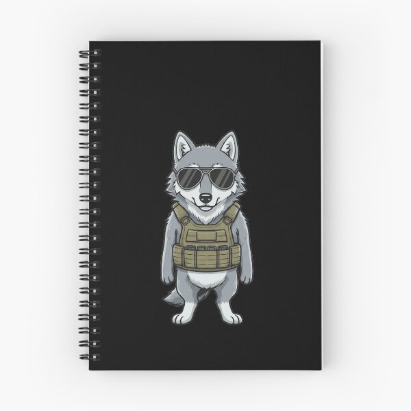 Item preview, Tactical Wolf Soldier with Sunglasses Cartoon designed and sold by k3rstman1.