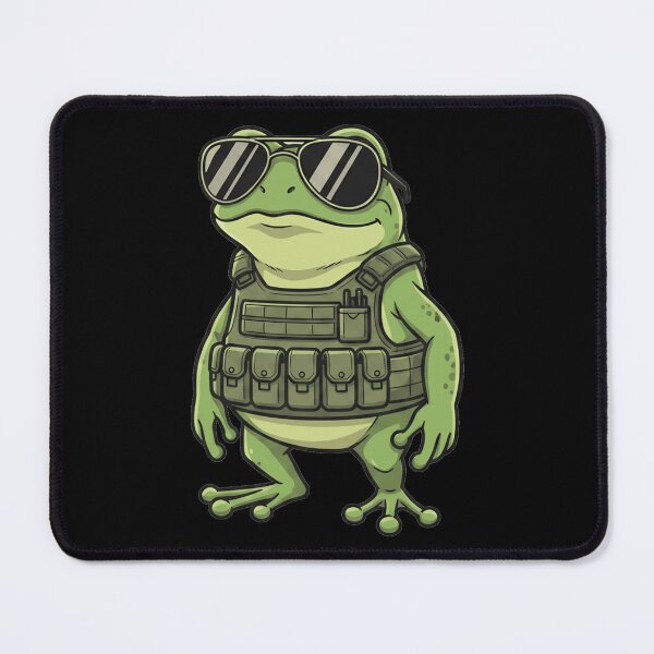 Item preview, Tactical Military Frog Wearing Sunglasses Cartoon designed and sold by k3rstman1.