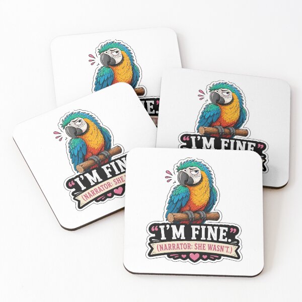 Item preview, Funny Parrot Sticker Anxiety Humor Gift For Her designed and sold by Gentlestate.