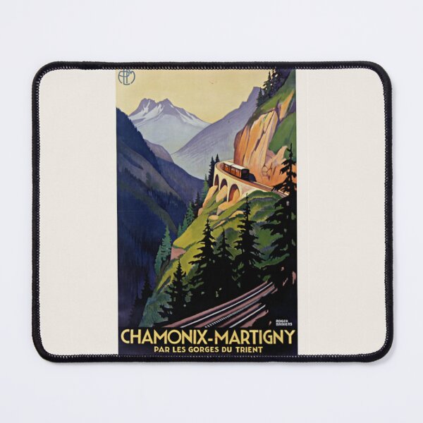 Item preview, Chamonix Martigny Vintage Travel Poster – Art Deco Print designed and sold by BestVarieties.