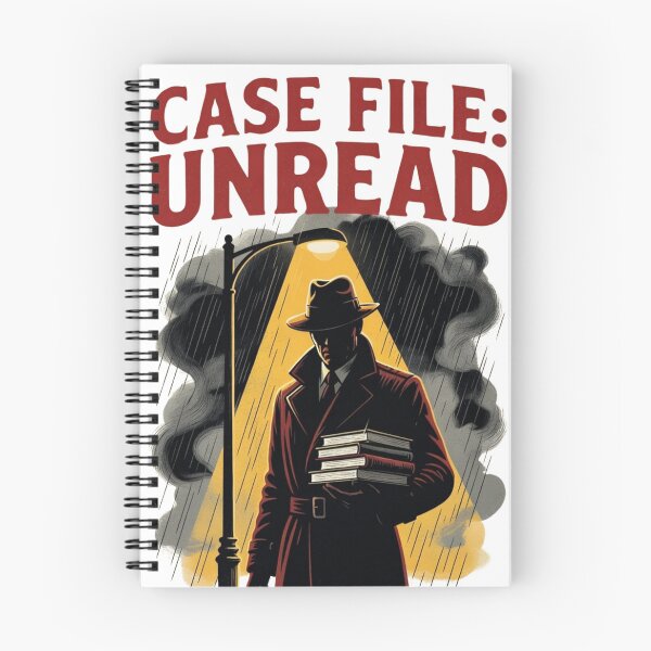 Item preview, Case File Unread — Vintage Pulp Fiction Detective Reader Tee designed and sold by kosimazaki.
