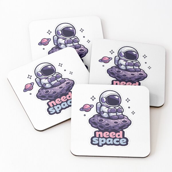 Item preview, "Need Space" | Aesthetic Lonely Astronaut & Introvert Humor Art designed and sold by Naviora.