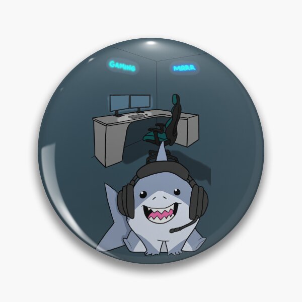 Item preview, Jeff the Gaming Shark designed and sold by MochiNelly Designs.