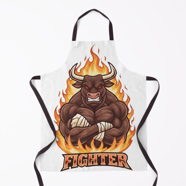 Item preview, Angry Flaming Bull Fighter - Muscle Mascot Logo designed and sold by Omar-2D.