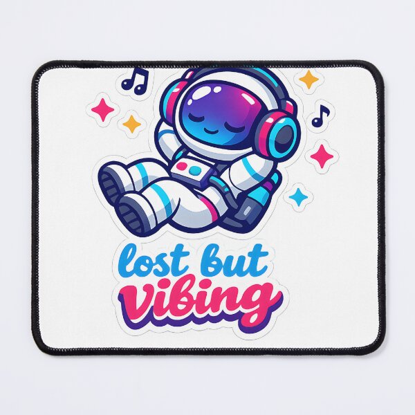 Item preview, "Lost But Vibing" | Aesthetic Space & Chill Explorer Art designed and sold by Naviora.