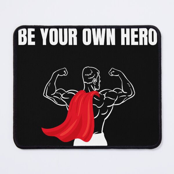 Item preview, uture Hero - Be Your Own Hero Gym Motivation designed and sold by poomfitshirt.